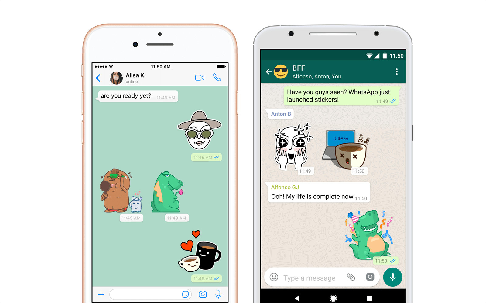 獨家設計 WhatsApp 貼圖